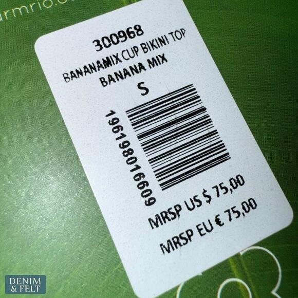 Farm Rio Banana Mix Bikini Set S Top M Bottom Tropical Print Colorful NEW/NWT - Picture 13 of 16